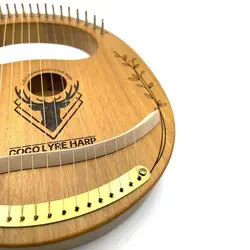 چنگ رومی ۱۶ سیم برند کوکو رنگ نسکافه ای