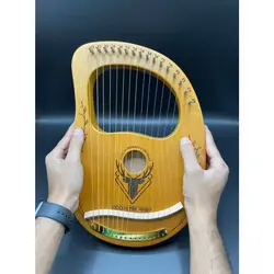 چنگ رومی ۱۶ سیم برند کوکو رنگ نسکافه ای