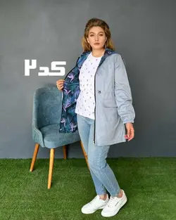 بارانی دو رو کیتی - بلوط مد