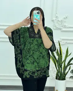 بلوز پانچ خامه دوزی هندی 3031 - بلوط مد