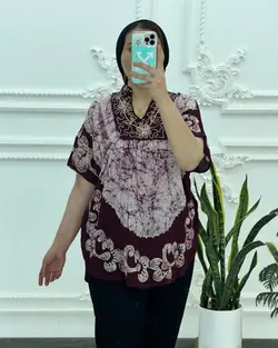 بلوز پانچ خامه دوزی هندی 3031 - بلوط مد