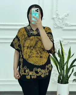 بلوز پانچ خامه دوزی هندی 3031 - بلوط مد