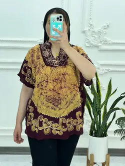 بلوز پانچ خامه دوزی هندی 3031 - بلوط مد