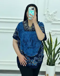 بلوز پانچ خامه دوزی هندی 3031 - بلوط مد