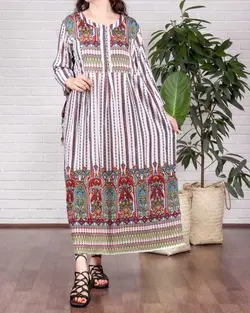 پیراهن نخ هند طرح راجو - بلوط مد