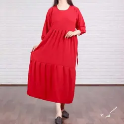 پیراهن دنیز ابروباد گرم بالا - بلوط مد