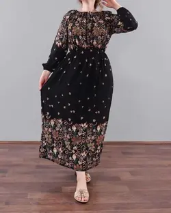 پیراهن ساحلی آستین بلند دلبر 635 - بلوط مد