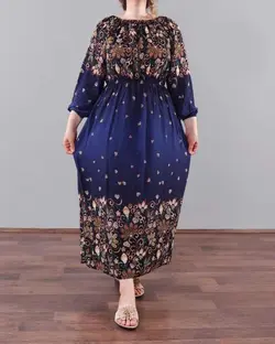 پیراهن ساحلی آستین بلند دلبر 635 - بلوط مد