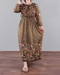 پیراهن ساحلی آستین بلند دلبر 635 - بلوط مد