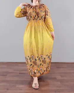 پیراهن ساحلی آستین بلند دلبر 635 - بلوط مد