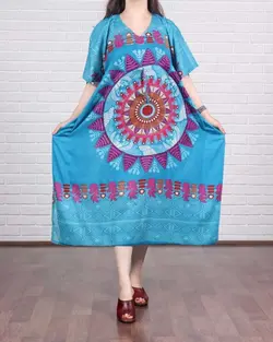 پیراهن ساحلی پانچ خورشید 554 - بلوط مد