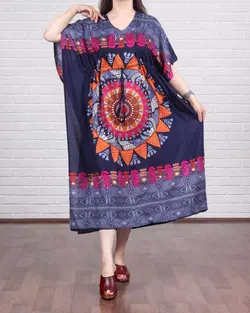 پیراهن ساحلی پانچ خورشید 554 - بلوط مد