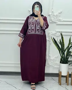 پیراهن لینن الهه 1398 - بلوط مد