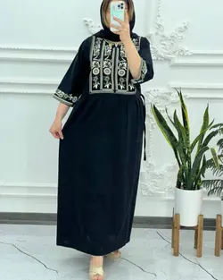 پیراهن لینن الهه 1398 - بلوط مد