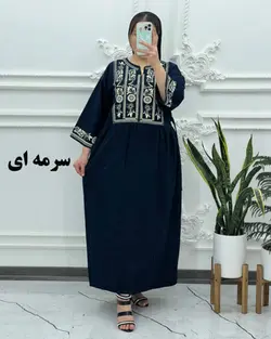 پیراهن لینن الهه 1398 - بلوط مد