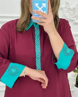 ساحلی بیگ سایز هندی مروارید 1036 - بلوط مد