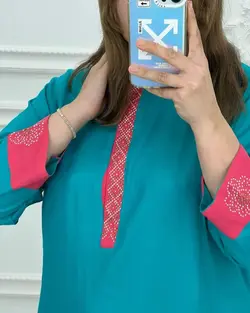 ساحلی بیگ سایز هندی مروارید 1036 - بلوط مد