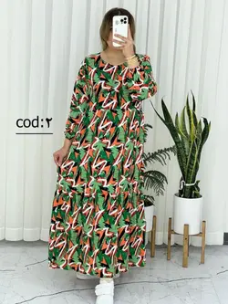 ساحلی دریا طرح دار نخی 802 - بلوط مد