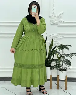 ساحلی سلن بلند تافته نخ هندی 2424 - بلوط مد