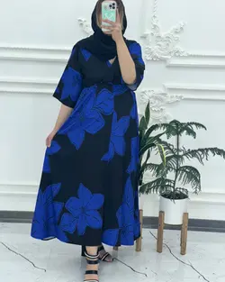 ساحلی فلور گلدار چپ و راستی 3990 - بلوط مد