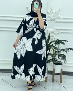 ساحلی فلور گلدار چپ و راستی 3990 - بلوط مد