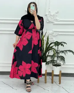 ساحلی فلور گلدار چپ و راستی 3990 - بلوط مد