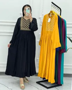 ساحلی ماکسی گلدوزی سایزبزرگ 1209 - بلوط مد