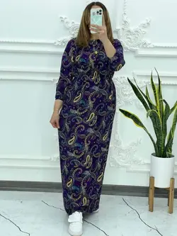 ساحلی نخی ترمه 1013 - بلوط مد