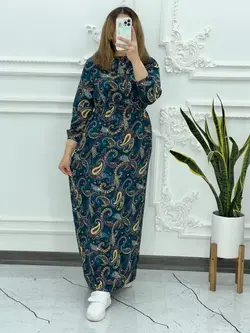 ساحلی نخی ترمه 1013 - بلوط مد