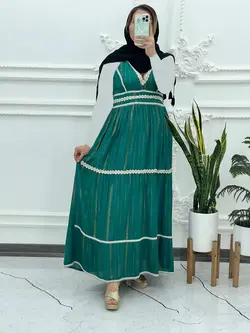 سارافون ساحلی لامبادا مارکدار طلاکوب 1364 - بلوط مد