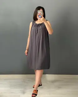 سارافون کوتاه آنا - بلوط مد