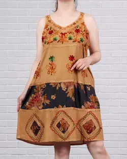 سارافون کوتاه گلدوزی MKV.g - بلوط مد