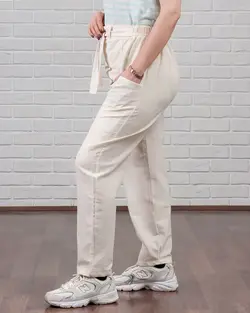 شلوار لینن نچرال 1053 - بلوط مد