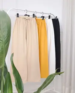 شلوار الیاف رنگبندی 1055 - بلوط مد