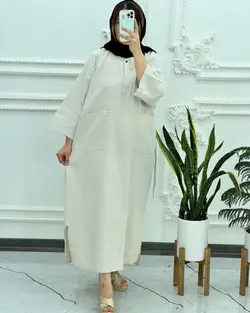 کفتان لینن دوجیب 1300 - بلوط مد