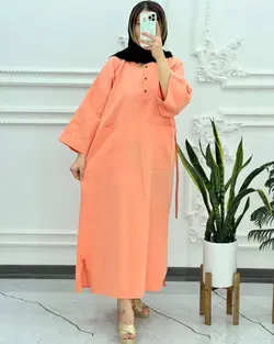 کفتان لینن دوجیب 1300 - بلوط مد