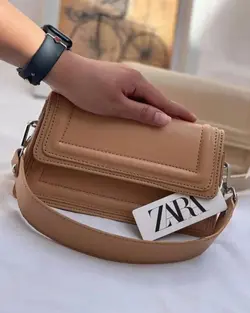 کیف دو دوخت چرم مصنوعی 1192 - بلوط مد