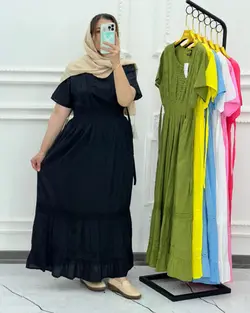 لباس ساحلی سلن آستین کوتاه دوازده 4112 - بلوط مد