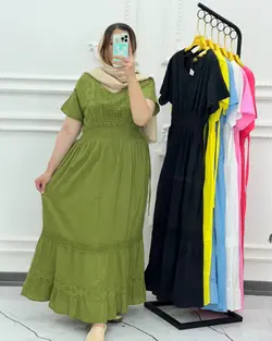 لباس ساحلی سلن آستین کوتاه دوازده 4112 - بلوط مد