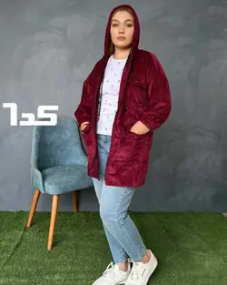 مانتو مخمل کبریتی zara - بلوط مد