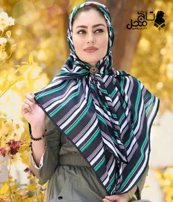 مقنعه پروانه ای طرحدار