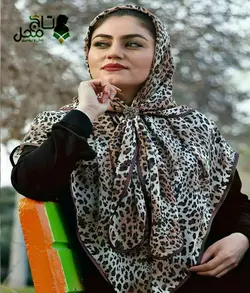 مقنعه پروانه ای طرحدار