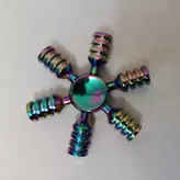 اسپینر فلزی شش پر مدل رنگین کمانی