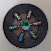 اسپینر فلزی شش پر مدل رنگین کمانی