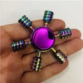 اسپینر فلزی شش پر مدل رنگین کمانی