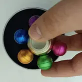 اسپینر فلزی 6 پره توپی رنگی