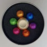 اسپینر فلزی 6 پره توپی رنگی