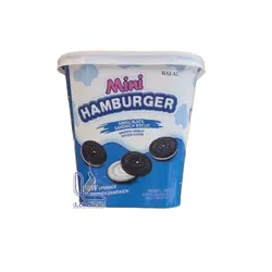 بیسکویت مینی همبرگر حلال با طعم وانیلی 130 گرم