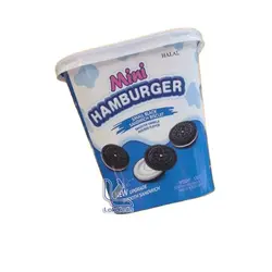 بیسکویت مینی همبرگر حلال با طعم وانیلی 130 گرم