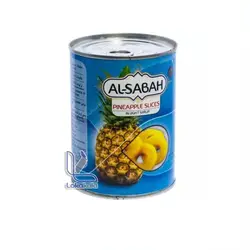 کمپوت آناناس حلقه شده در شربت سبک آل صباح (AL-SABAH) 560 گرم